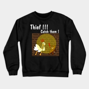 cute thief Crewneck Sweatshirt